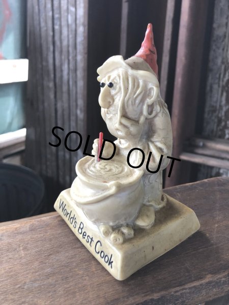 画像2: 70s Vintage Message Doll " World's Best Cook "  (R956)  (2)