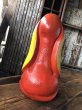 画像4: 70s Vintage NY Vinyl Plastic Dog Bank Basset hound Red (R956)  (4)