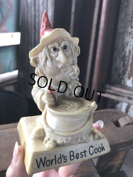 画像8: 70s Vintage Message Doll " World's Best Cook "  (R956)  (8)