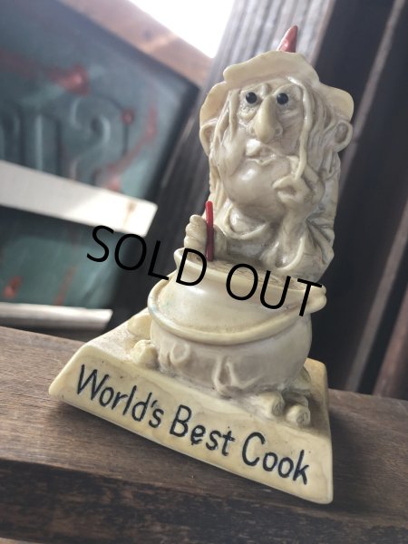 画像6: 70s Vintage Message Doll " World's Best Cook "  (R956)  (6)
