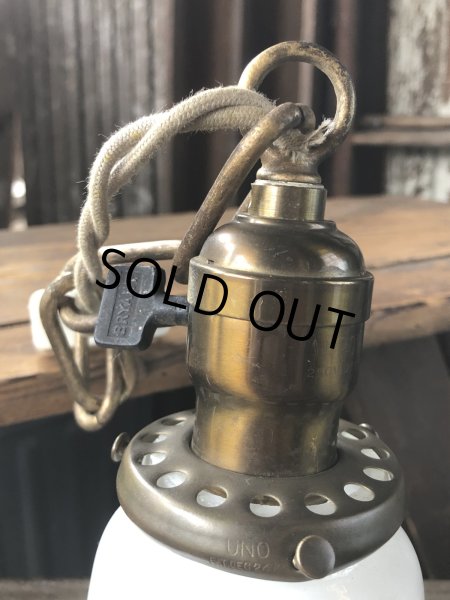 画像4: Vintage U.S.A. Milk Glass Globe Pendant Hanging Lamp (A004) (4)