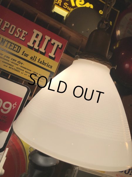 画像9: Vintage U.S.A. Milk Glass Globe Pendant Hanging Lamp (A002) (9)