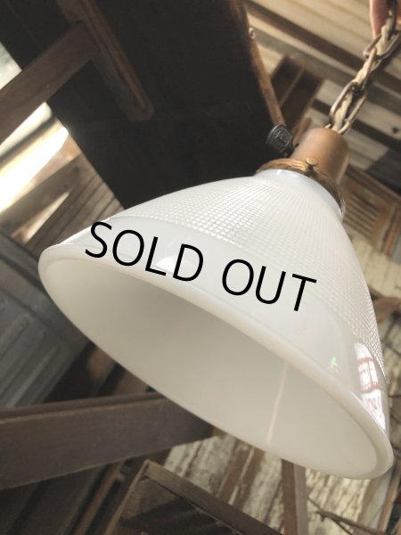 画像6: Vintage U.S.A. Milk Glass Globe Pendant Hanging Lamp (A002) (6)