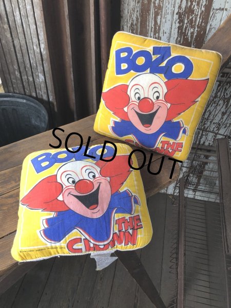 画像15: 70s Vintage BOZO THE CLOWN Throw Pillow Cushion (A008)  (15)