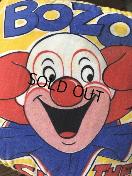 画像6: 70s Vintage BOZO THE CLOWN Throw Pillow Cushion (A008)  (6)