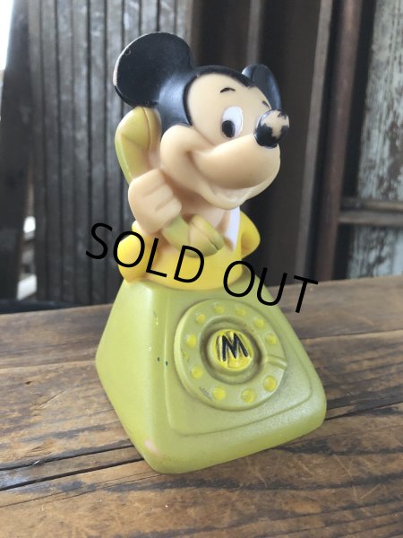 画像1: 70s Vintage Mickey Rubber Doll Moshi Moshi (A007) (1)