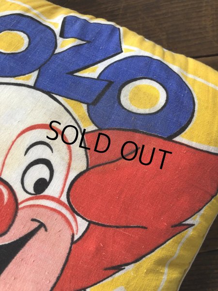 画像5: 70s Vintage BOZO THE CLOWN Throw Pillow Cushion (A008)  (5)