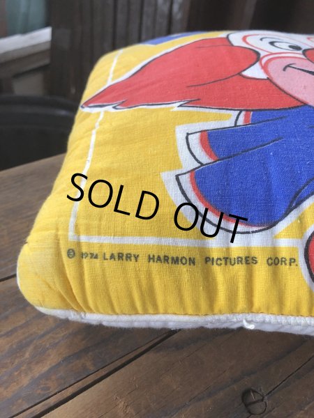 画像2: 70s Vintage BOZO THE CLOWN Throw Pillow Cushion (A008)  (2)