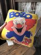画像1: 70s Vintage BOZO THE CLOWN Throw Pillow Cushion (A009)  (1)