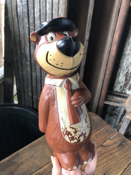画像1: 60s Vintage Yogi Bear Plastic Bank Doll (A011)  (1)