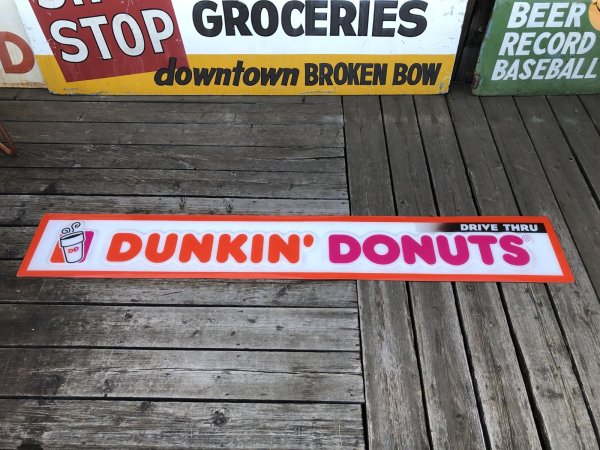 画像17: Vintage Advertising Dunkin' Donuts Store Display Drive-Thru Sign (A017) (17)