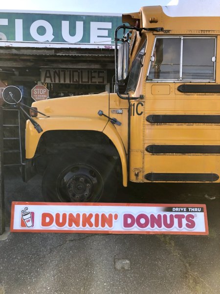 画像1: Vintage Advertising Dunkin' Donuts Store Display Drive-Thru Sign (A017) (1)