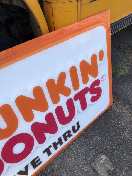 画像6: 【店舗引き取り限定】 Vintage Advertising Dunkin' Donuts Store Display Drive-Thru Sign (A018) (6)