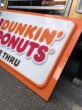 画像15: 【店舗引き取り限定】 Vintage Advertising Dunkin' Donuts Store Display Drive-Thru Sign (A018) (15)