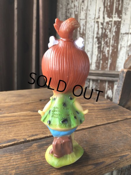 画像3: 70s Vintage SANITOY The Flintstones Pebbles Vinyl Figure (A021)  (3)