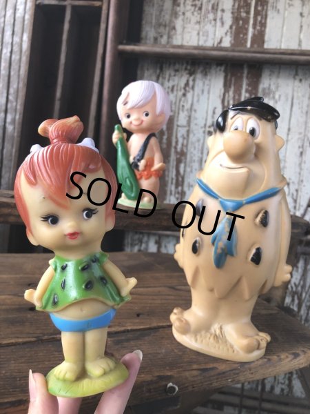 画像11: 70s Vintage SANITOY The Flintstones Pebbles Vinyl Figure (A021)  (11)