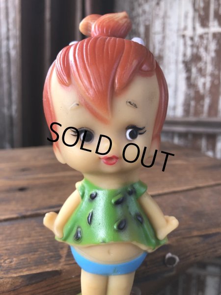 画像8: 70s Vintage SANITOY The Flintstones Pebbles Vinyl Figure (A021)  (8)