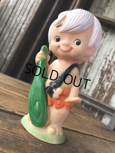 画像8: 70s Vintage SANITOY The Flintstones Bamm-Bamm Vinyl Figure (A022)  (8)