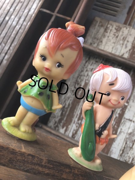 画像12: 70s Vintage SANITOY The Flintstones Bamm-Bamm Vinyl Figure (A022)  (12)