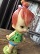 画像7: 70s Vintage SANITOY The Flintstones Pebbles Vinyl Figure (A021)  (7)