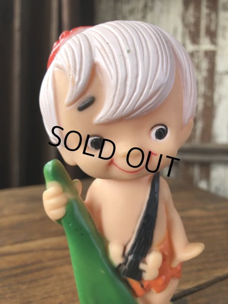 画像9: 70s Vintage SANITOY The Flintstones Bamm-Bamm Vinyl Figure (A022)  (9)