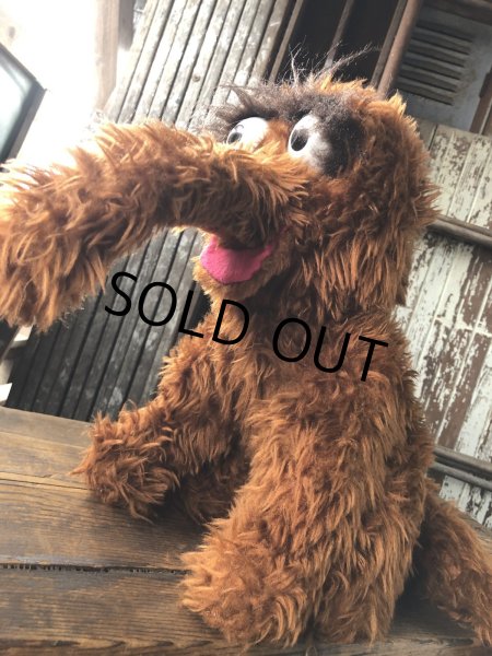 画像1: 70s Vintage Knickerbocker Sesame Street Snuffy Plush Doll 57cm (A026) (1)