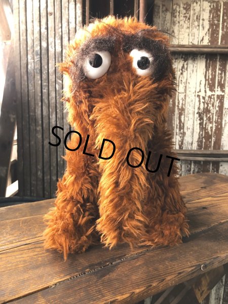 画像4: 70s Vintage Knickerbocker Sesame Street Snuffy Plush Doll 57cm (A026) (4)