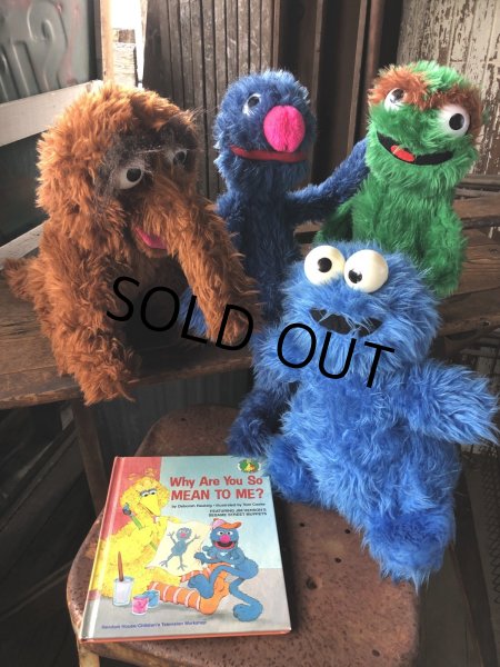 画像9: 70s Vintage Knickerbocker Sesame Street Grover Plush Doll 57cm (A024) (9)