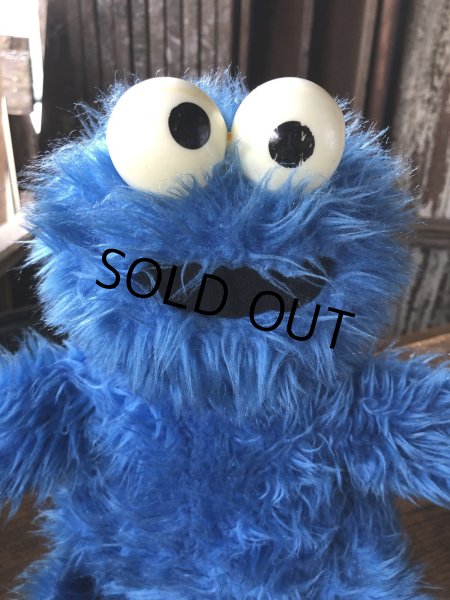画像9: 70s Vintage Knickerbocker Sesame Street Cookie Monster Plush Doll 57cm (A025) (9)