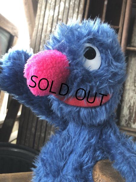 画像6: 70s Vintage Knickerbocker Sesame Street Grover Plush Doll 57cm (A024) (6)