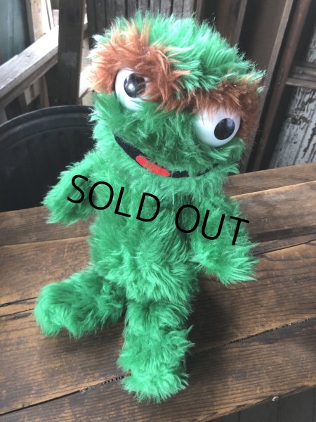 画像6: 70s Vintage Knickerbocker Sesame Street Oscar Plush Doll 43cm (A023) (6)