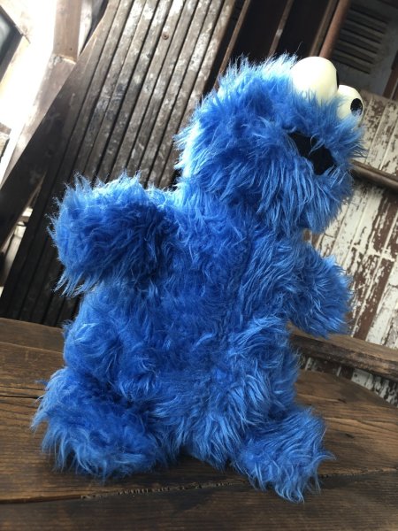 画像6: 70s Vintage Knickerbocker Sesame Street Cookie Monster Plush Doll 57cm (A025) (6)