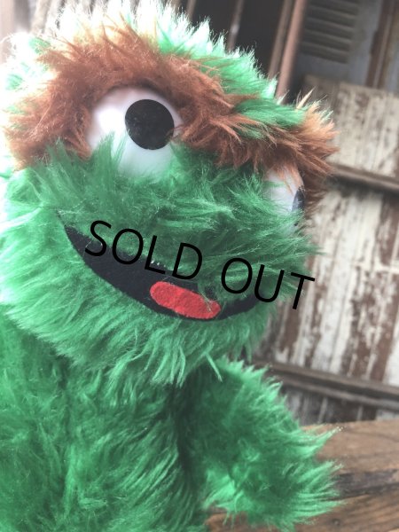 画像7: 70s Vintage Knickerbocker Sesame Street Oscar Plush Doll 43cm (A023) (7)