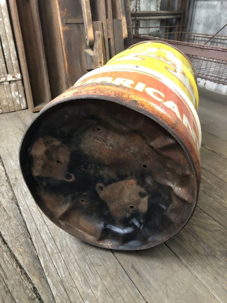 画像11: Vintage ALEMITE Motor Oil Lubricant 120 Poinds Drum Can (A027) (11)