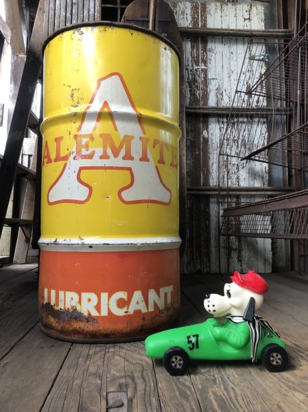 画像22: Vintage ALEMITE Motor Oil Lubricant 120 Poinds Drum Can (A027) (22)