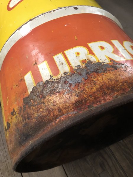 画像10: Vintage ALEMITE Motor Oil Lubricant 120 Poinds Drum Can (A027) (10)