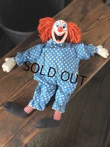 画像13: 60s Vintage Mattel Bozo the Clown Pullstring Talking Doll (A029) (13)