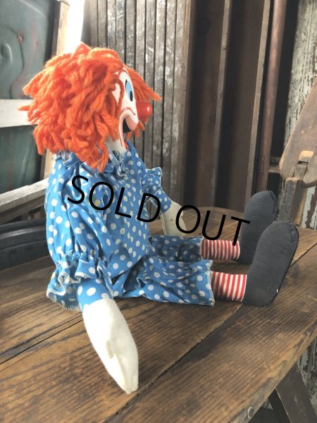 画像4: 60s Vintage Mattel Bozo the Clown Pullstring Talking Doll (A029) (4)