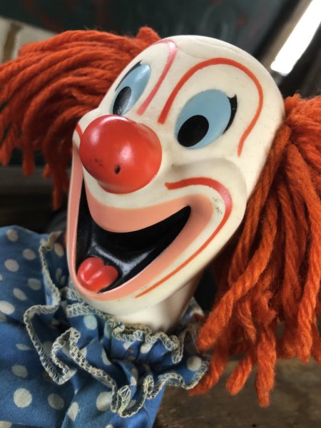 画像6: 60s Vintage Mattel Bozo the Clown Pullstring Talking Puppet Doll (A028) (6)