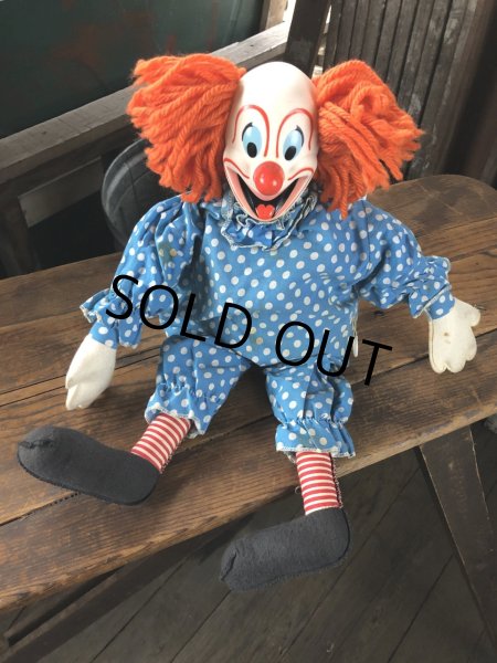 画像5: 60s Vintage Mattel Bozo the Clown Pullstring Talking Doll (A029) (5)