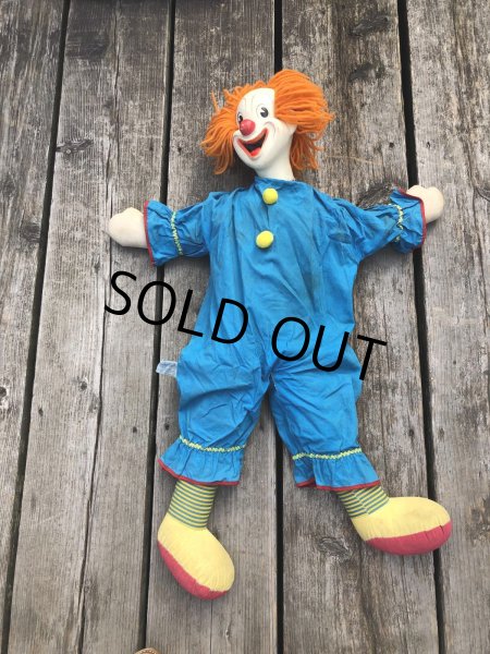 画像11: Vintage Knickerbocker Bozo the Clown Doll 75cm (A031) (11)