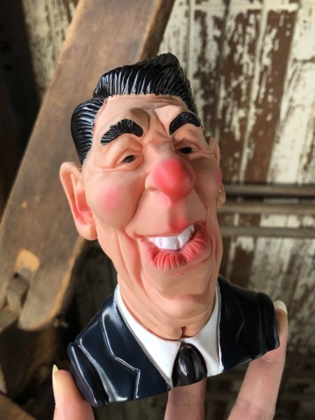 画像10: 80s Linden Group Ronald Reagan Spitting Image Squeaky Toy (A033)  (10)