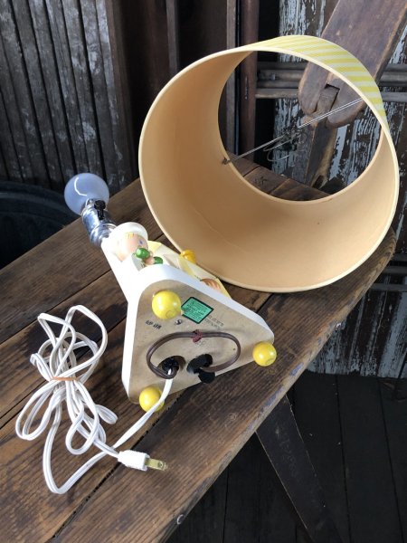 画像12: 70s Vintage Nursery Originals Wooden Nursery Childrens Lamp (A034) (12)
