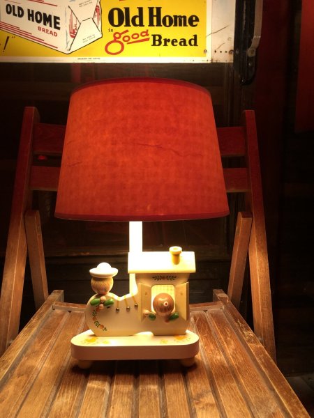 画像16: 70s Vintage Nursery Originals Wooden Nursery Childrens Lamp (A034) (16)