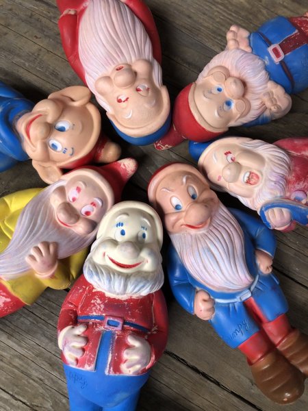 画像16: 50s Vintage Deluxe reading Corp Disney SNOW WHITE Seven Dwarfs Vinyl Dolls (A035) (16)