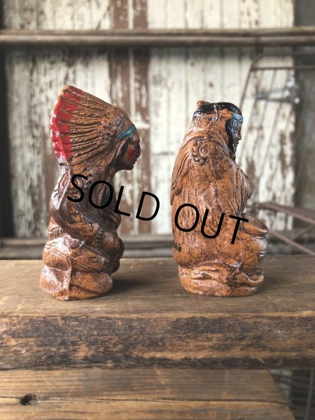 画像2: 40s Vintage Native American Indian S/P Shakers (A037) (2)
