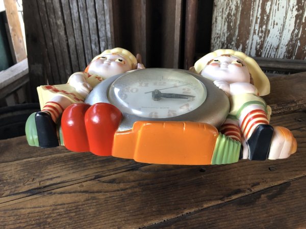 画像19: 90s CAMPBELL'S SOUP KIDS Kitchen Wall Clock Works (A037) (19)
