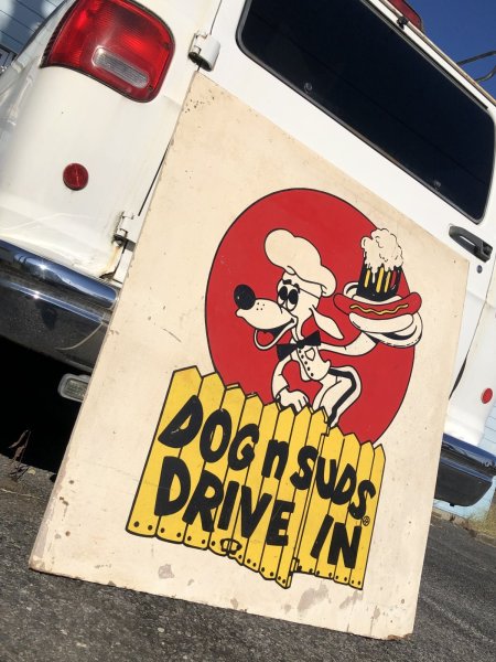 画像14: Vintage Advertising Dog n Suds Hot Dog and Root Beer Drive-in Store Display Sign RARE! HTF!! (A038) (14)