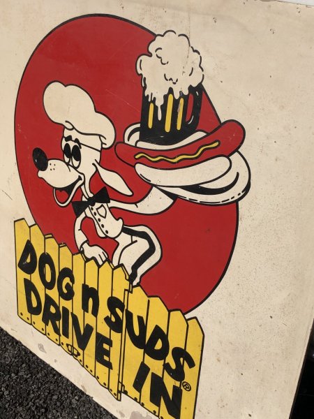 画像9: Vintage Advertising Dog n Suds Hot Dog and Root Beer Drive-in Store Display Sign RARE! HTF!! (A038) (9)