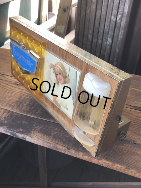 画像13: 60s Vintage Burgermeister Beer Advertising Lighted Store Display Sign (A039) (13)